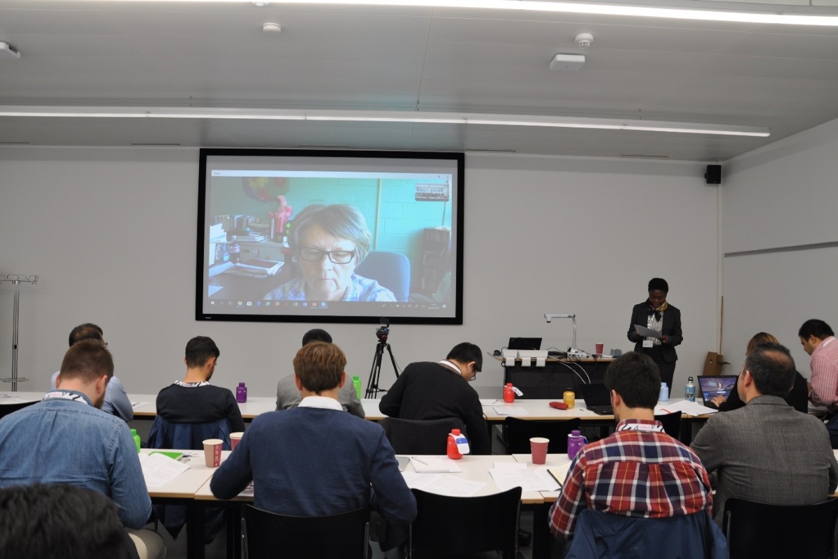 Prof Susan Cutter during her virtual keynote speech.