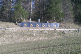 Target area of a shooting range