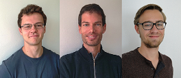 Portrait images of Martin Aregger, Jérôme Kopp and Marco Planzer