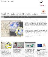 screenshot of the website of PALAEO-RA