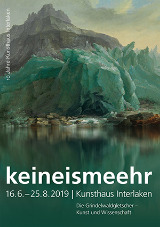 advertising poster of "keineismeehr" of Kunsthaus Interlaken