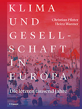 Titelseite des Buches mit der Aufschrift: "Klima und Gesellschaft in Europa - die letzten tausend Jahre"