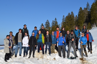 Gruppenbild Ausflug Schneeschuhwanderung