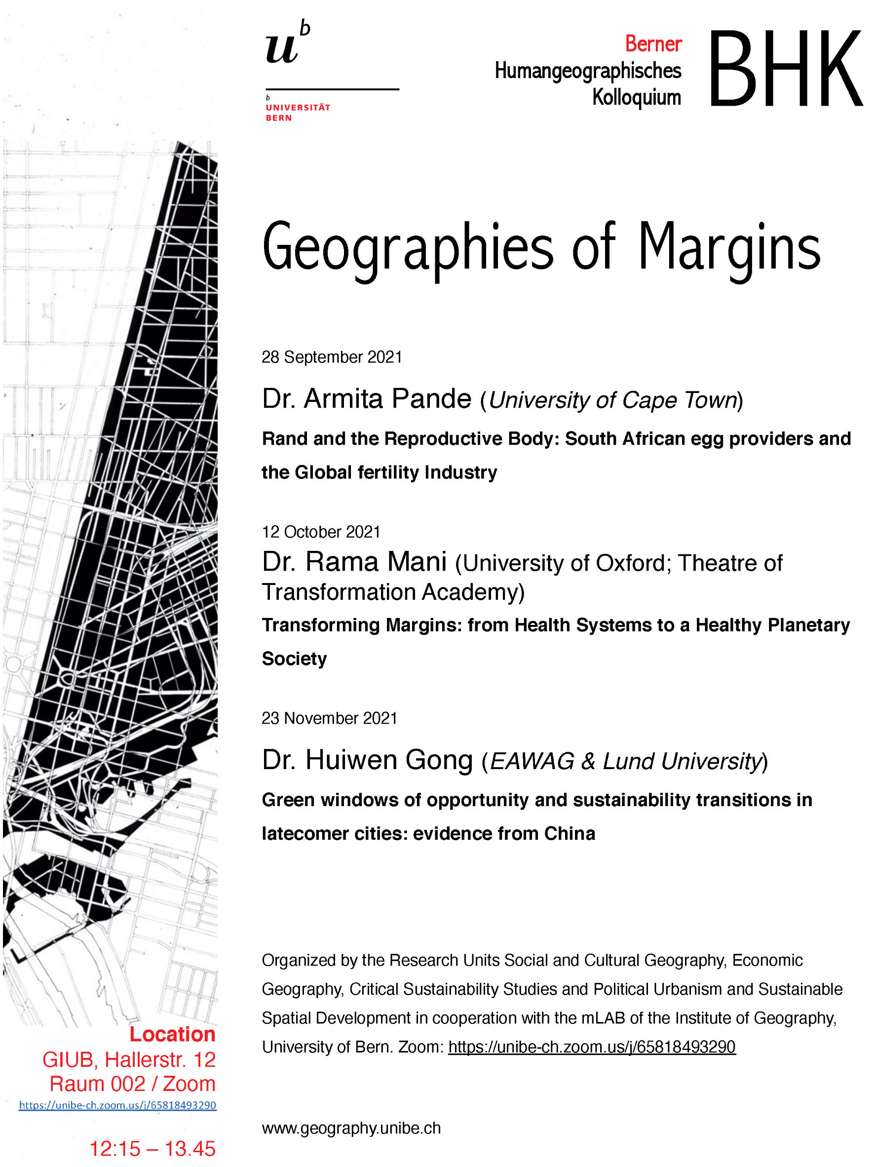 Flyer BHK Digital Geographies HS21