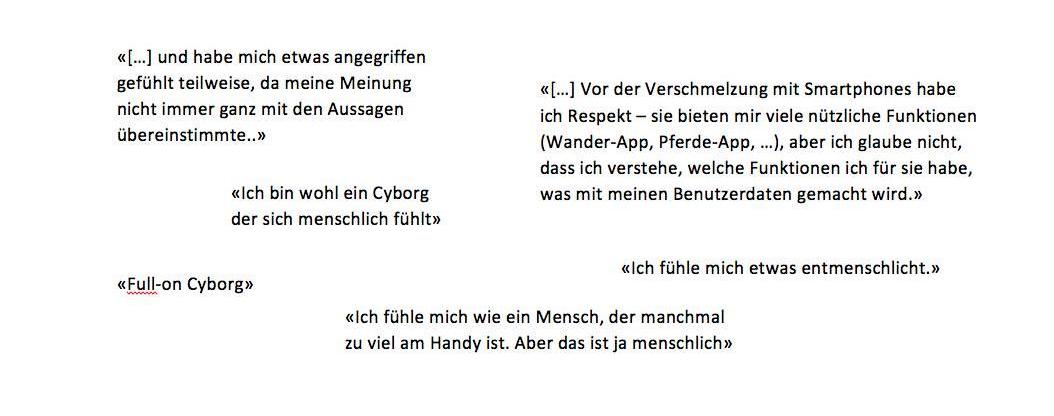 Ausgewählte anonymisierte Rückmeldungen der Seminarteilnehmenden  nach dem Testdurchlauf