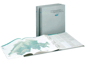Abbildung einer Druckausgabe des «Hydrologischen Atlas der Schweiz»