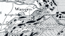 Das Endmoränengebiet des Rhonegletschers von Wangen a. A.