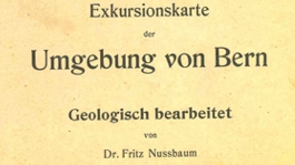 Umschlag zur Karte: Exkursionskarte der Umgebung von Bern