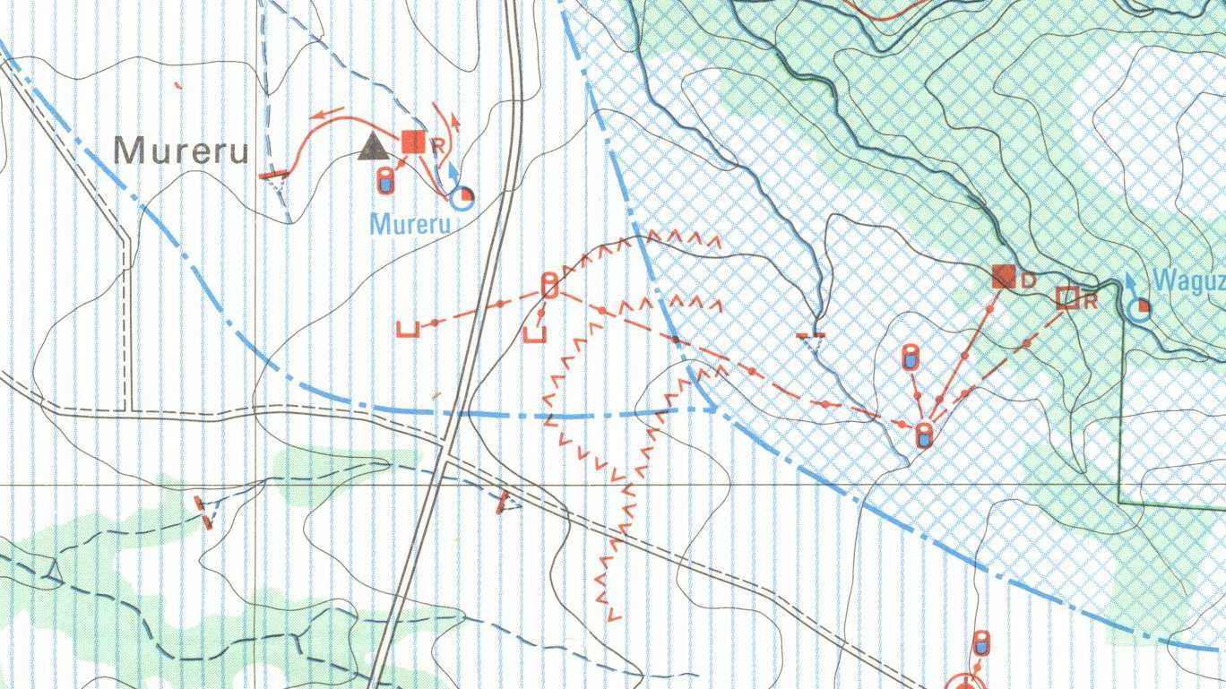Ausschnitt aus Hydrogeographical Map of Mount Kenya Area